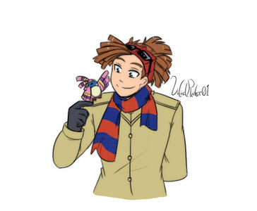Example G Sketch - Half body Flat colours